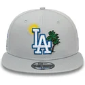cappello-piatto-grigio-snapback-9fifty-summer-icon-dei-los-angeles-dodgers-mlb-di-new-era