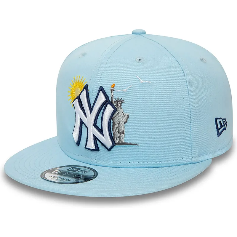 cappelli-piatta-blu-snapback-claro-9fifty-summer-icon-dei-new-york-yankees-mlb-di-new-era