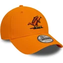 cappellino-con-visiera-curva-arancione-regolabile-9forty-hot-dog-character-di-new-era