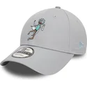 cappellino-visiera-curva-grigio-regolabile-9forty-character-di-rick-sanchez-rick-e-morty-di-new-era