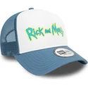 cappellino-trucker-bianco-e-blu-a-frame-character-di-rick-e-morty-di-new-era