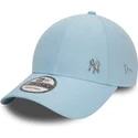verstellbare-blaue-curved-cap-9forty-flawless-der-new-york-yankees-mlb-von-new-era