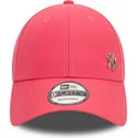 gorra-curva-rosa-ajustable-9forty-flawless-de-new-york-yankees-mlb-de-new-era