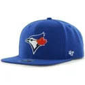 cappello-piatto-snapback-blu-con-logo-mascotte-dei-toronto-blue-jays-mlb-sure-shot-di-47-brand