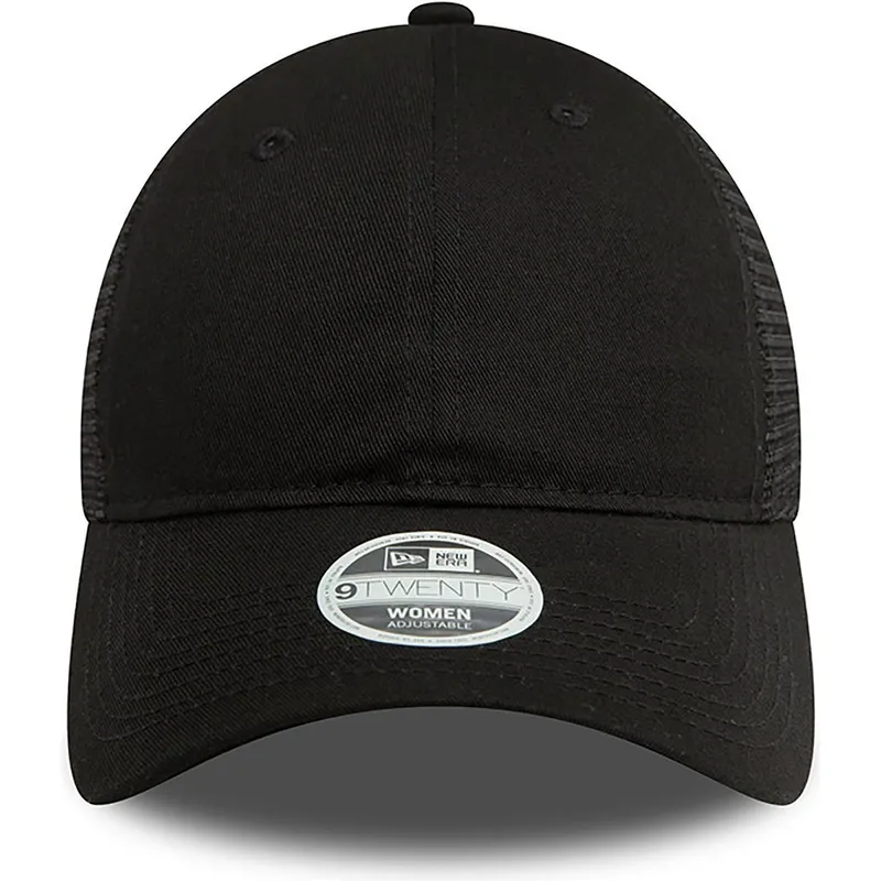 schwarze-verstellbare-trucker-kappe-fur-damen-9twenty-von-new-era