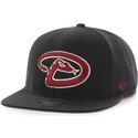 47-brand-flat-brim-arizona-diamondbacks-mlb-sure-shot-snapback-cap-schwarz-