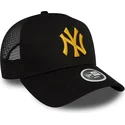 gorra-trucker-negra-para-mujer-con-logo-amarillo-a-frame-metallic-de-new-york-yankees-mlb-de-new-era