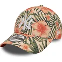 mutzen-gebogen-multicolor-verstellbares-band-9forty-tropical-der-new-york-yankees-mlb-von-new-era