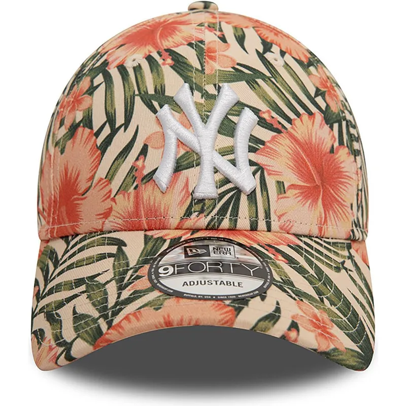 mutzen-gebogen-multicolor-verstellbares-band-9forty-tropical-der-new-york-yankees-mlb-von-new-era