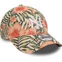 mutzen-gebogen-multicolor-verstellbares-band-9forty-tropical-der-new-york-yankees-mlb-von-new-era