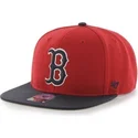 cappello-piatto-rosso-snapback-boston-red-sox-mlb-sure-shot-di-47-brand