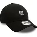 casquette-courbee-noire-ajustable-9forty-new-era
