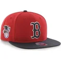cappello-piatto-rosso-snapback-boston-red-sox-mlb-sure-shot-di-47-brand