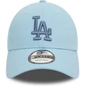 blaue-trucker-kappe-mit-blauem-logo-9forty-home-field-der-los-angeles-dodgers-mlb-von-new-era