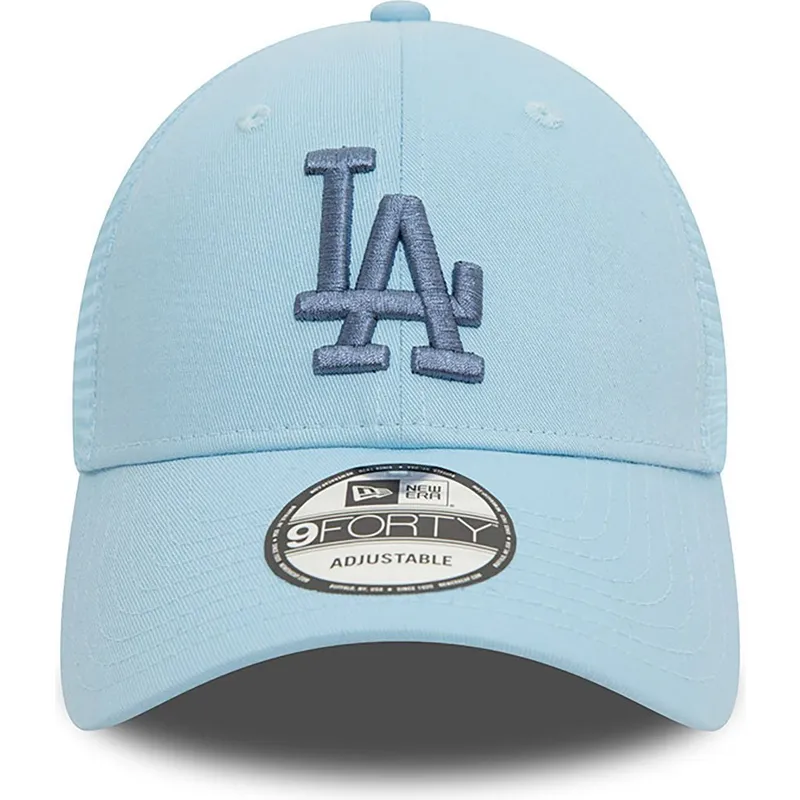 mutzen-gebogen-blau-snapback-9forty-home-field-der-los-angeles-dodgers-mlb-von-new-era
