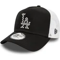schwarze-und-weisse-trucker-kappe-a-frame-seasonal-infill-der-los-angeles-dodgers-mlb-von-new-era