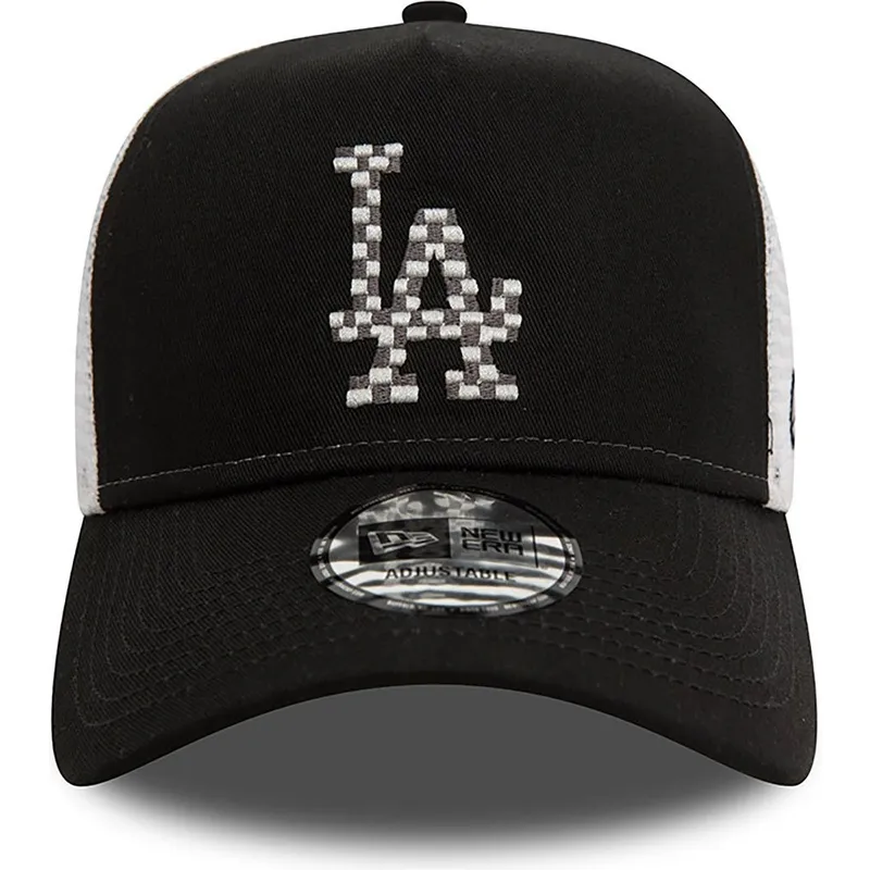 svart-och-vit-truckerkeps-a-frame-seasonal-infill-los-angeles-dodgers-mlb-fran-new-era