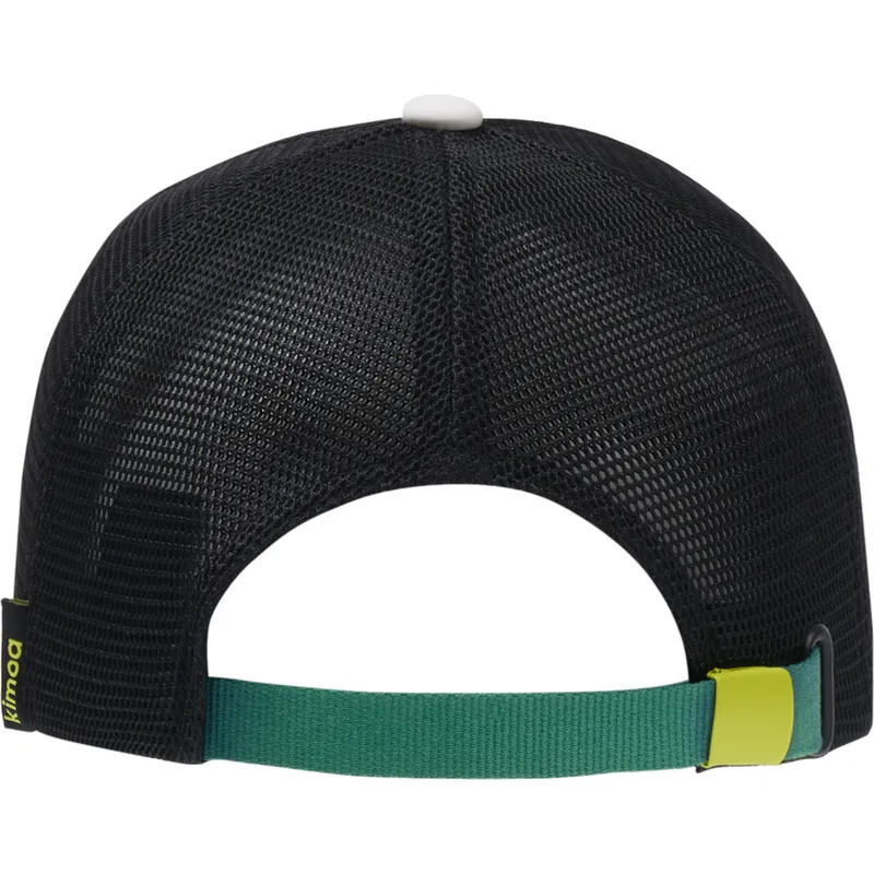 hvid-sort-og-gul-justerbar-trucker-kasket-aston-martin-f1-team-x-kimoa