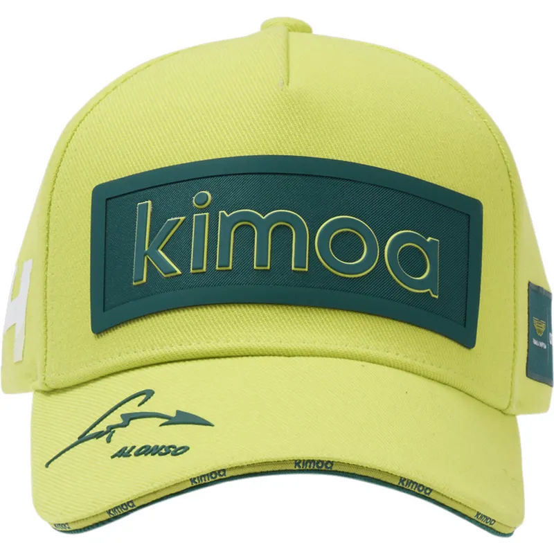 czapka-z-zakrzywionym-daszkiem-zolto-zielona-regulowana-patch-aston-martin-f1-team-x-kimoa