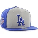 cappello-snapback-piatto-blu-e-grigio-dei-los-angeles-dodgers-mlb-sure-shot-di-47-brand
