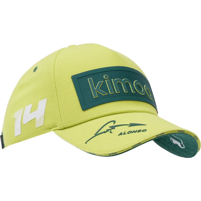 gul-og-gron-justerbar-buet-kasket-patch-aston-martin-f1-team-x-kimoa