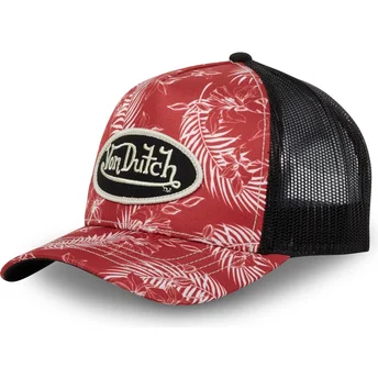 Czapka trucker czerwono-czarna TRO CT Von Dutch