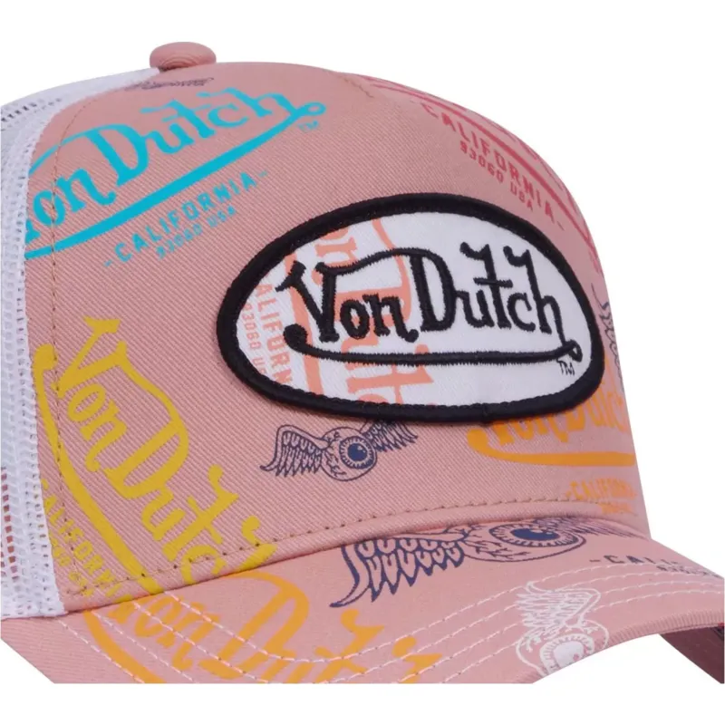 truckerkeps-rosa-och-vit-le-pou-fran-von-dutch
