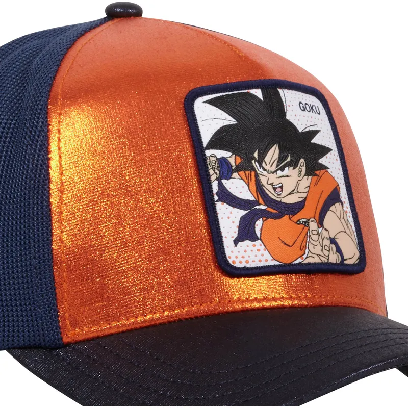 cappellino-trucker-arancione-e-blu-navy-son-goku-sav-dragon-ball-di-capslab