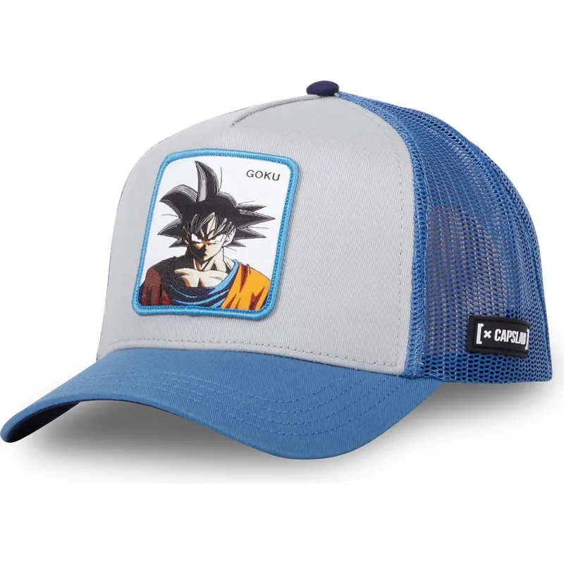 cappello-trucker-grigio-e-blu-son-goku-son-dragon-ball-di-capslab