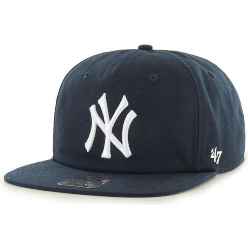 cappelli-piatta-blu-marino-snapback-dei-new-york-yankees-mlb-di-47-brand