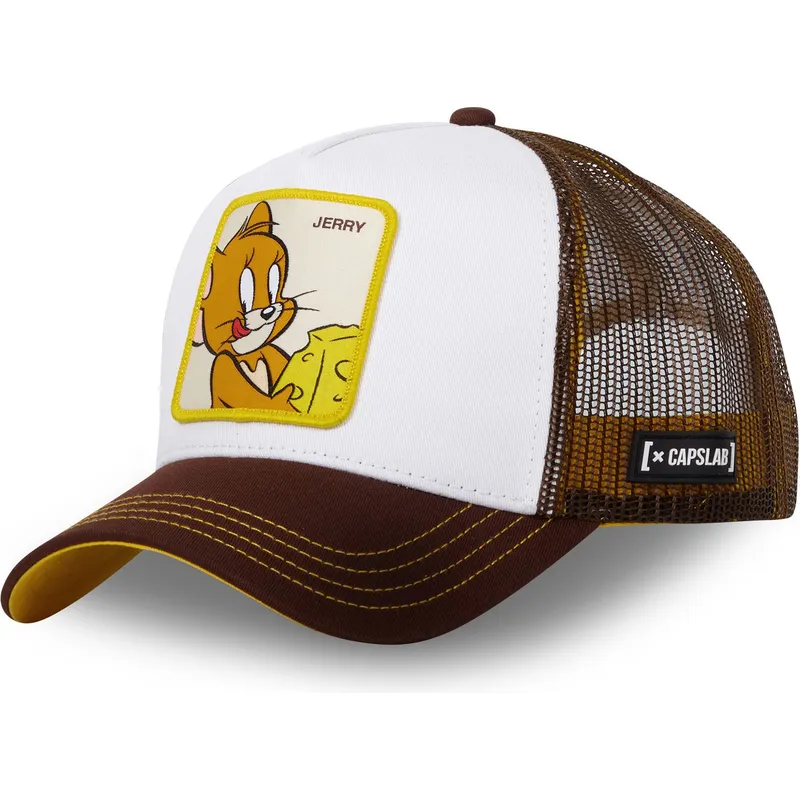 cappellino-trucker-bianco-e-marrone-jerry-che-ct-looney-tunes-di-capslab