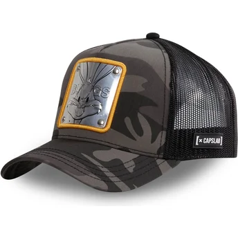 Casquette trucker camouflage noire Bugs Bunny BUG3 CT...