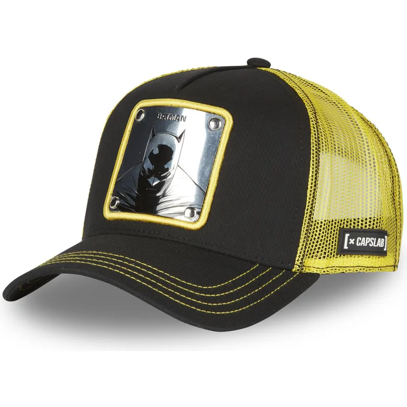 cappellino-trucker-nero-e-giallo-batman-bat3-dc-comics-di-capslab