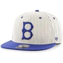 cappellino-snapback-piatto-grigio-con-righe-blu-los-angeles-dodgers-mlb-di-47-brand