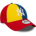 new-era-new-york-yankees-mlb-9forty-block-mehrfarbige-verstellbare-kinder-cap