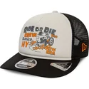 cappellino-trucker-nero-e-bianco-american-ride-or-die-9fifty-retro-crown-a-frame-di-new-era