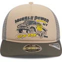cappellino-trucker-beige-e-grigio-american-muscle-power-9fifty-retro-crown-a-frame-di-new-era