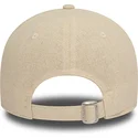 cappello-curvo-beige-regolabile-da-donna-9forty-linen-dei-new-york-yankees-mlb-di-new-era