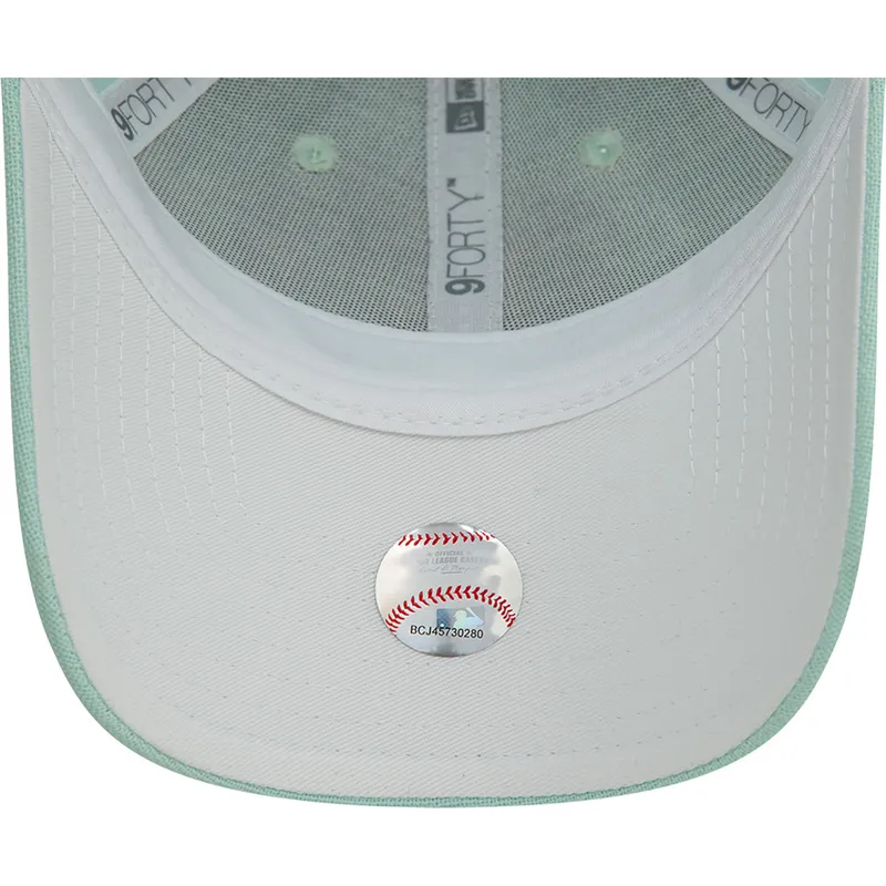 gron-justerbar-kurvkeps-for-kvinnor-9forty-linen-los-angeles-dodgers-mlb-fran-new-era
