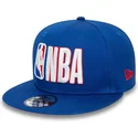 cappello-snapback-blu-piatto-9fifty-con-logo-nba-di-new-era