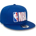 cappello-snapback-blu-piatto-9fifty-con-logo-nba-di-new-era