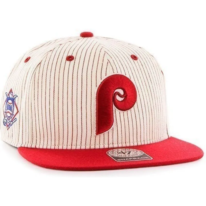cappelli-piatta-bianco-snapback-rayas-rojas-dei-philadelphia-phillies-mlb-di-47-brand