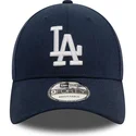 gorra-curva-azul-marino-ajustable-9forty-linen-de-los-angeles-dodgers-mlb-de-new-era