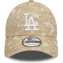 cappellino-visiera-curva-marrone-regolabile-9forty-summer-all-over-print-dei-los-angeles-dodgers-mlb-di-new-era