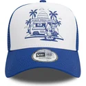cappelli-curva-blu-snapback-a-frame-frame-graphic-dei-ice-cream-los-angeles-di-new-era
