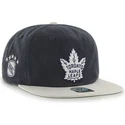 cappellino-nero-snapback-piatto-dei-toronto-maple-leafs-nhl-di-47-brand