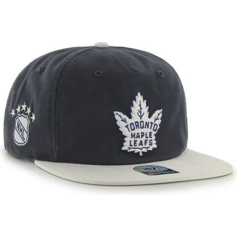 cappelli-piatta-blu-marino-snapback-dei-toronto-maple-leafs-nhl-di-47-brand