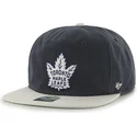 cappellino-nero-snapback-piatto-dei-toronto-maple-leafs-nhl-di-47-brand