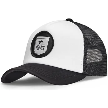 Oblack Classic trucker-kasket i hvid og sort