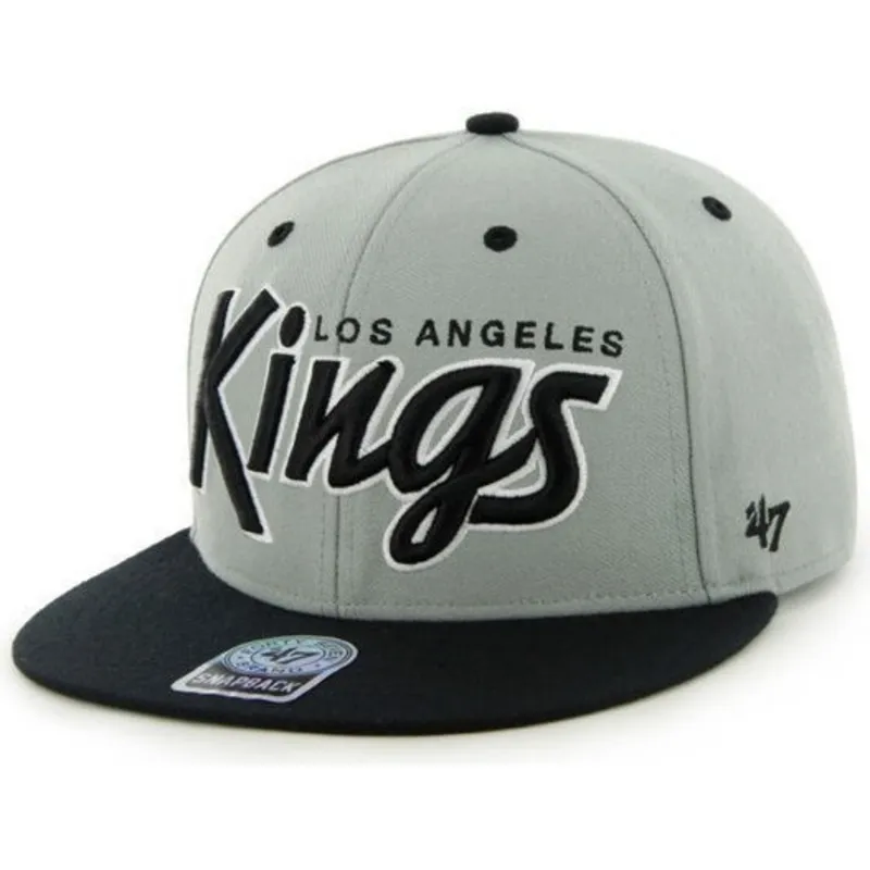 cappelli-piatta-grigio-snapback-de-letras-dei-los-angeles-kings-nhl-di-47-brand